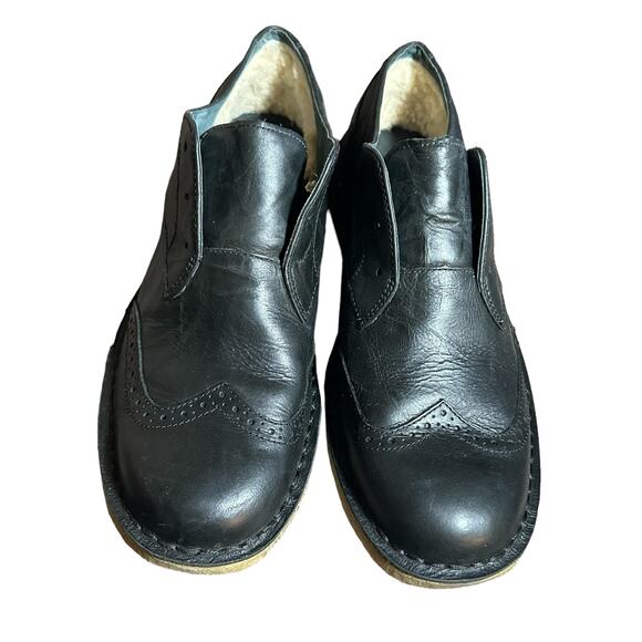 UGG Australia Bristol Men's Black Leather Slip On Shoes size US 9 1/2 - Picture 5 of 13